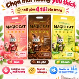 [Tải 4 Túi] Cát Mèo Magic Cat 8L~ 4KG| Cát Đất Sét Than Hoạt Tính Vón Nhanh , Hạn Chế Bụi Gây Dị Ứng 3