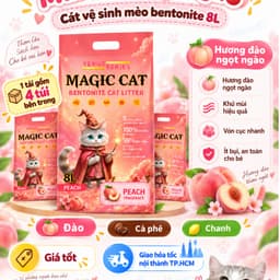 [Tải 4 Túi] Cát Mèo Magic Cat 8L~ 4KG| Cát Đất Sét Than Hoạt Tính Vón Nhanh , Hạn Chế Bụi Gây Dị Ứng 2