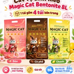 [Tải 4 Túi] Cát Mèo Magic Cat 8L~ 4KG| Cát Đất Sét Than Hoạt Tính Vón Nhanh , Hạn Chế Bụi Gây Dị Ứng 7