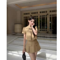 ChouChou SET KAKI NƠ Chouchou LINLUXE 1