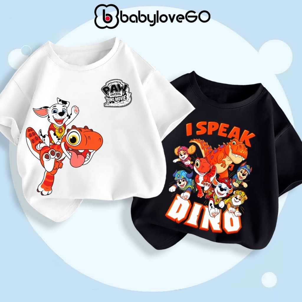 Áo thun bé trai BabyloveGO áo thun cho bé in hình độc đáo chất Cotton mềm mịn thấm hút mồ hôi