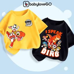 Áo thun bé trai BabyloveGO áo thun cho bé in hình độc đáo chất Cotton mềm mịn thấm hút mồ hôi 4