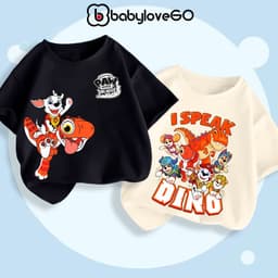 Áo thun bé trai BabyloveGO áo thun cho bé in hình độc đáo chất Cotton mềm mịn thấm hút mồ hôi 2