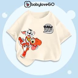 Áo thun bé trai BabyloveGO áo thun cho bé in hình độc đáo chất Cotton mềm mịn thấm hút mồ hôi 6