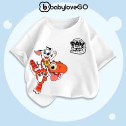 Áo thun bé trai BabyloveGO áo thun cho bé in hình độc đáo chất Cotton mềm mịn thấm hút mồ hôi 7