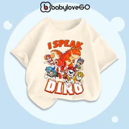 Áo thun bé trai BabyloveGO áo thun cho bé in hình độc đáo chất Cotton mềm mịn thấm hút mồ hôi 9