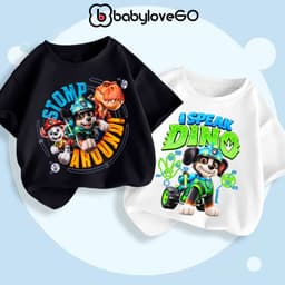 Áo thun cho bé trai BabyloveGO áo phông cộc tay chất cotton thoáng mát phong cách US/UK 3