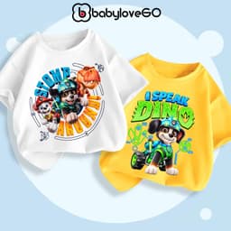 Áo thun cho bé trai BabyloveGO áo phông cộc tay chất cotton thoáng mát phong cách US/UK 6