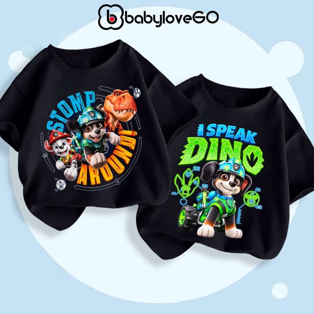 Áo thun cho bé trai BabyloveGO áo phông cộc tay chất cotton thoáng mát phong cách US/UK
