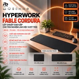 Pad Chuột Gaming HyperWork FABLE Cordura Chính Hãng – Bề Mặt Siêu Bền, Di Chuột Mượt 1