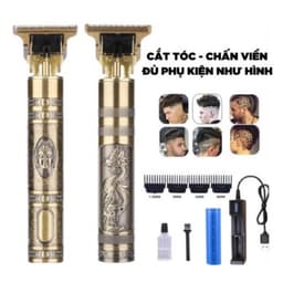 Tông Đơ Chấn Viền Kemei KM-762 và Vintage T9 (Pin Rời) 9