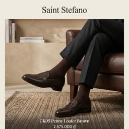 GIÀY PENNY LOAFER GK05 BROWN – DA BÒ Ý MÀU NÂU, KHÂU ĐẾ BLAKE THỦ CÔNG 3