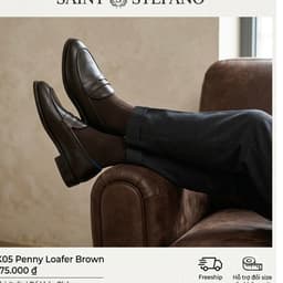 GIÀY PENNY LOAFER GK05 BROWN – DA BÒ Ý MÀU NÂU, KHÂU ĐẾ BLAKE THỦ CÔNG 2