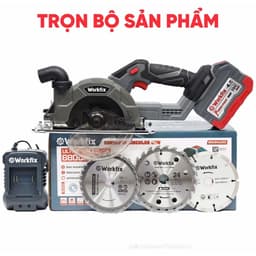 1 Máy cưa đĩa đa năng WORKFIX WF-CS150PRO, Tốc độ 6800v/p, Đường kính tối đa 150mm, Tặng 3 lưỡi cắt 3