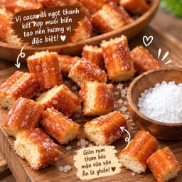 Bánh Mì Sấy Giòn Caramel Muối Biển Paco Food Hủ 350g – Đồ Ăn Vặt Giòn Rụm Thơm Béo, Bánh Mì Caramel Ngọt Mặn Ăn Là Ghiền 2