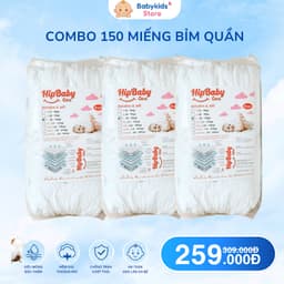 [Rẻ Vô Địch] Combo 150 Miếng Bỉm Quần HIPBABYCARE Thấm Hút Tốt, Mềm Mại Đủ Size S-6XL, Bỉm Chất Lượng Giá Rẻ 1
