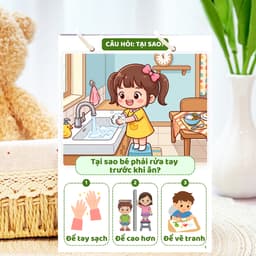 Thẻ Flash EVON BABY dạy bé tập nói - Bé Tư Duy Hỏi Đáp Rèn Phản Xạ Trả Lời Câu Hỏi 6