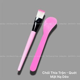 Bát Thìa Chổi Nhựa, Chổi , Thìa Dùng Trộn Mặt Nạ Bột Đăp Mặt Nạ, Chăm Sóc Da 7