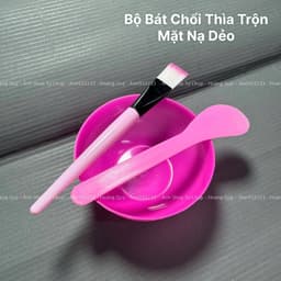 Bát Thìa Chổi Nhựa, Chổi , Thìa Dùng Trộn Mặt Nạ Bột Đăp Mặt Nạ, Chăm Sóc Da 4