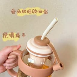 Ly/Bình Nước Có Vách Ngăn ICE CREAM 1300ml và Ly giữ nhiệt có quai Chill kèm ống hút 700ml. LMS 6