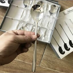 Set 6 thìa/muỗng inox dài nouva và Set 2 Thìa cơm gốm sứ siêu đáng yêu hoạ tiết cute Xinh Yêu 4