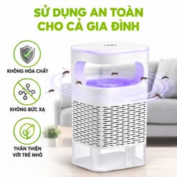 Đèn Bắt Muỗi Thông Minh Kèm Đèn Ngủ Ánh Sáng Xanh Thu Hút Muỗi Bằng Ánh Sáng UV GD390 5