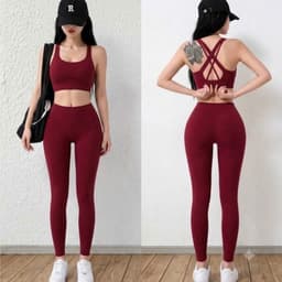 Bộ tập Gym, Yoga, Erobic cho nữ chất LuLu hàng Quảng Châu cao cấp BT806 1