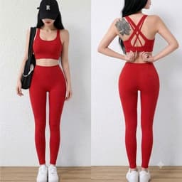 Bộ tập Gym, Yoga, Erobic cho nữ chất LuLu hàng Quảng Châu cao cấp BT806 4