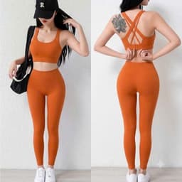 Bộ tập Gym, Yoga, Erobic cho nữ chất LuLu hàng Quảng Châu cao cấp BT806 6