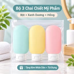 Bình Chiết Silicone Mềm Tiện Lợi 60ml, Dễ Bóp, Có Nắp Lật, Phù Hợp Đựng Dầu Gội, Sữa Tắm, Kem Dưỡng Và Mỹ Phẩm Khi Du Lị 8