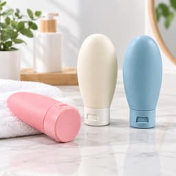 Bình Chiết Silicone Mềm Tiện Lợi 60ml, Dễ Bóp, Có Nắp Lật, Phù Hợp Đựng Dầu Gội, Sữa Tắm, Kem Dưỡng Và Mỹ Phẩm Khi Du Lị 4