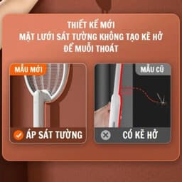 Vợt bắt muỗi kiêm đèn bắt muỗi gấp gọn 2 Trong 1 và Cây vợt muỗi CYX D88 2