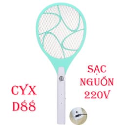 Vợt bắt muỗi kiêm đèn bắt muỗi gấp gọn 2 Trong 1 và Cây vợt muỗi CYX D88 8