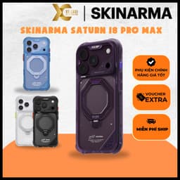 [Có iP18] Ốp Skinarma SATURN Chống Sốc Kiêm Giá Đỡ Sạc Không Dây Chính Hãng cho iP 18 | 17 Pro Max 1