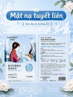 [HÀNG CHÍNH HANG- BẢN TRUNG] MẶT NẠ CHANDO HIMALAYA DATE 2029 6