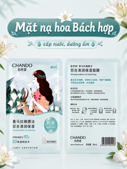 [HÀNG CHÍNH HANG- BẢN TRUNG] MẶT NẠ CHANDO HIMALAYA DATE 2029 8