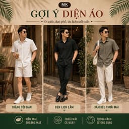 Combo 2 Áo sơ mi Cổ Đức Line cho Nam MKCLEVER Chất Vải đũi dễ mặc dễ phối, Thoáng Mát, Vận Động Thoải Mái 5