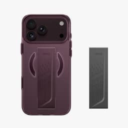 [Có iP18] Ốp UNIQ Heldro Air Chống Sốc Kiêm Giá Đỡ Sạc Không Dây Có Nút Control Chính Hãng cho iP 18 | 17 Pro Max 4