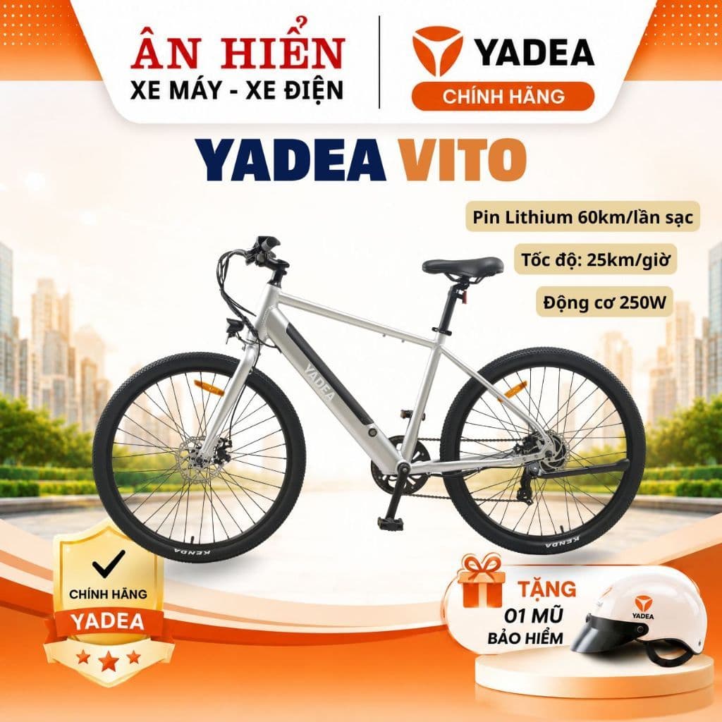 Xe đạp trợ lực YADEA VITO xe đạp điện 250w