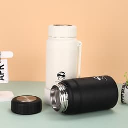 Bình nước giữ nhiệt miệng rộng Chibi 1000ml và Inox 2 Lớp Vỏ Bạc 8008. 1500ml 5