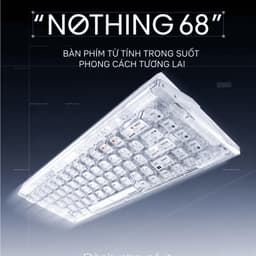 VELOTA NOTHING 68 Bàn Phím Cơ Từ Hall Effect 8KHz Rapid Trigger Chính Hãng Full VAT 1