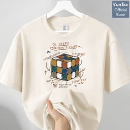 Áo thun nữ form vừa SUNTEE STFV269 phong cách basic in hình 169 vải cotton 250GSM cao cấp thoáng mát 1