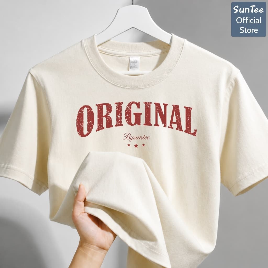 Áo thun nữ form vừa SUNTEE STFV271 phong cách basic in hình 171 vải cotton 250GSM cao cấp thoáng mát