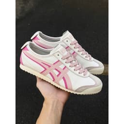 [ BIG SALE ] Giày_Tiger 66 màu kem phối sọc hồng hai lớp siêu xinh cho nữ 6