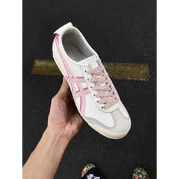 [ BIG SALE ] Giày_Tiger 66 màu kem phối sọc hồng hai lớp siêu xinh cho nữ 7