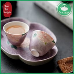 Ấm trà sử Tử yên mẫu đơn 100ml kèm 2 chén 5