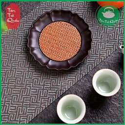 Đĩa kê ấm trà điện mộc hoa 3