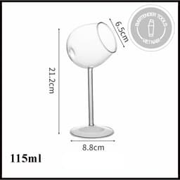 Ly thủy tinh tạo suối khói chảy xuống decor cocktail BG181 5