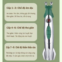 Bút Châm Cứu Trị Liệu Bấm Huyệt Điện ROKET R1 và DF-618, W-912. LMS 2
