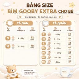 [GIÁ SIÊU TỐT - CHÍNH HÃNG] Tã bỉm Gooby Premium mỏng mềm mại, chống tràn, an toàn, siêu thấm công nghệ Hàn Quốc 2